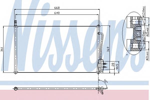 NISSENS 94432 Конденсатор, кондиционер