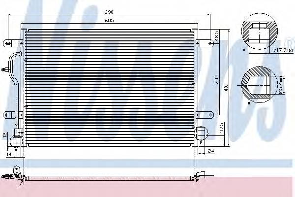 NISSENS 94665 Конденсатор, кондиционер