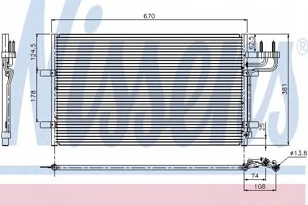 NISSENS 94663 Конденсатор, кондиционер