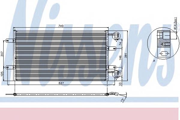 NISSENS 94678 Конденсатор, кондиціонер