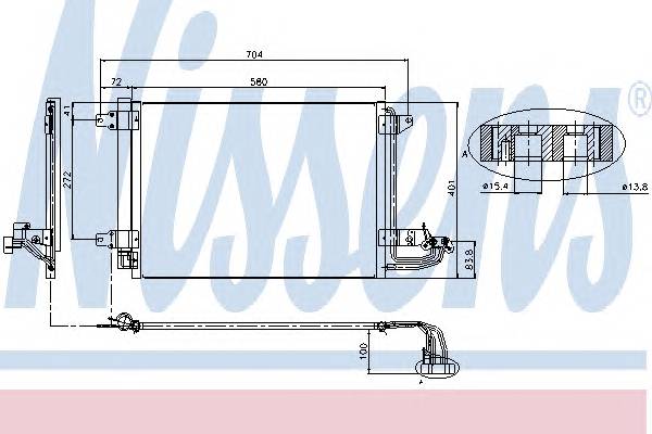 NISSENS 94684 Конденсатор, кондиционер