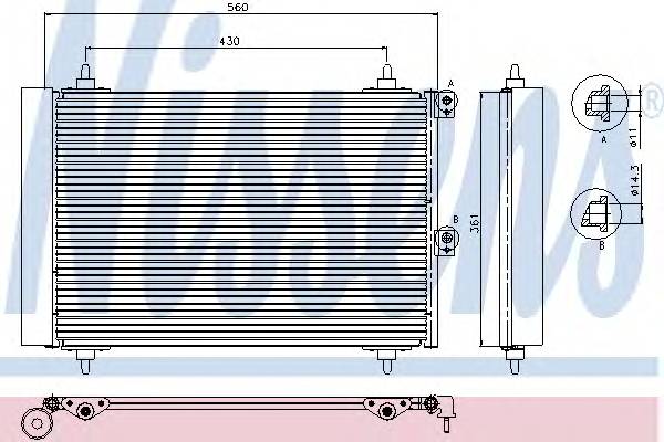 NISSENS 94870 Конденсатор, кондиционер