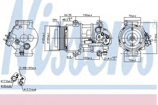 NISSENS 89089 Компресор, кондиціонер