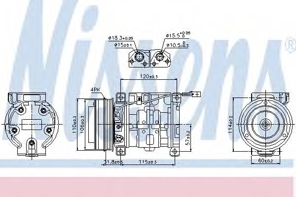 NISSENS 89099 Компрессор, кондиционер