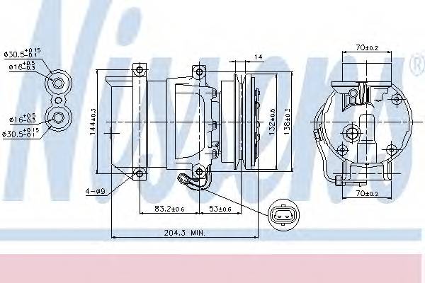 NISSENS 89108 Компресор, кондиціонер