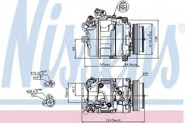 NISSENS 89199 Компресор, кондиціонер