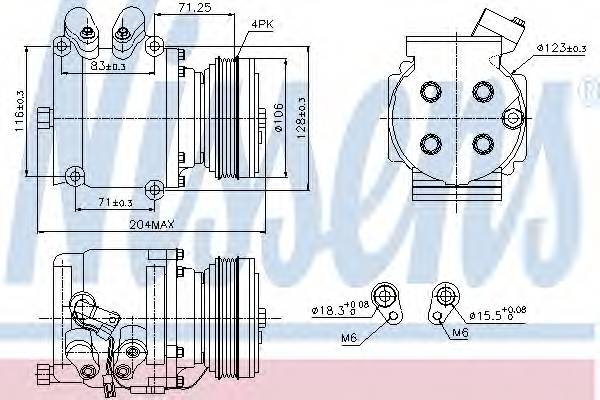 NISSENS 89226 Компрессор, кондиционер