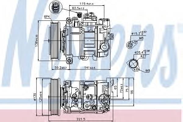 NISSENS 89236 Компрессор, кондиционер