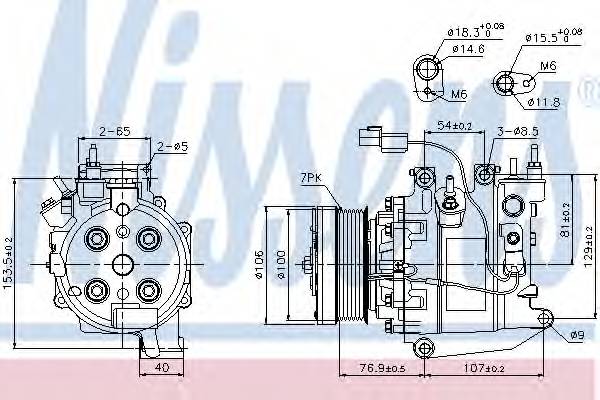 NISSENS 89246 Компрессор, кондиционер