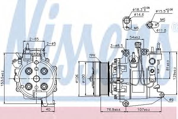 NISSENS 89247 Компрессор, кондиционер