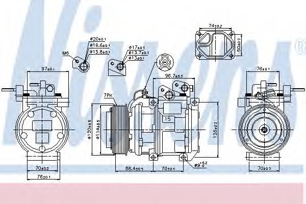 NISSENS 89301 Компрессор, кондиционер