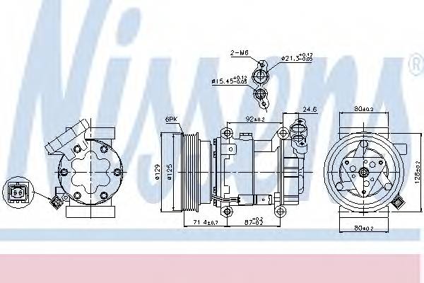 NISSENS 89332 Компрессор, кондиционер