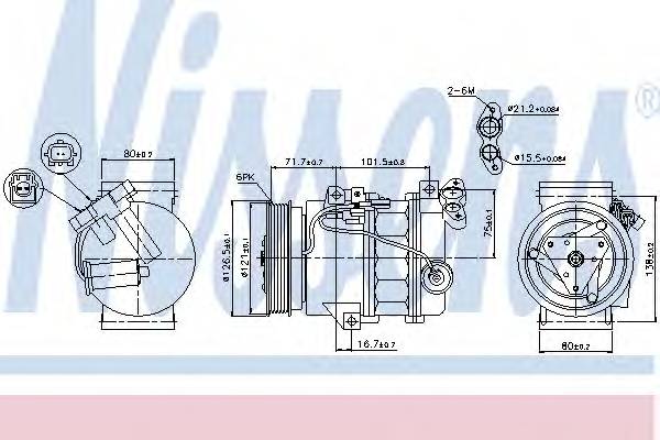 NISSENS 89386 Компрессор, кондиционер