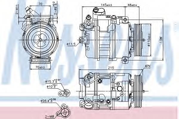 NISSENS 89417 Компрессор, кондиционер