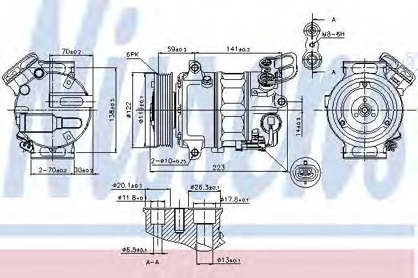 NISSENS 89420 Компрессор, кондиционер