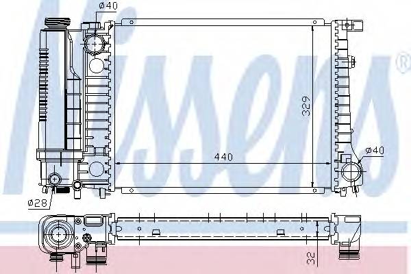 NISSENS 60735A Радиатор, охлаждение двигателя