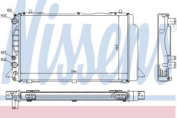 NISSENS 60465A Радиатор, охлаждение двигателя