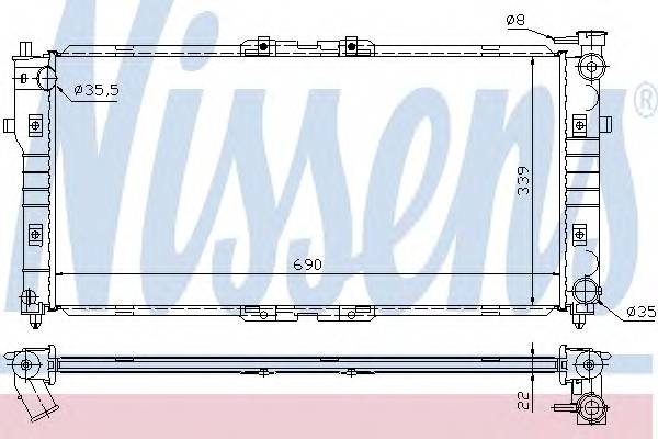 NISSENS 62392A Радиатор, охлаждение двигателя