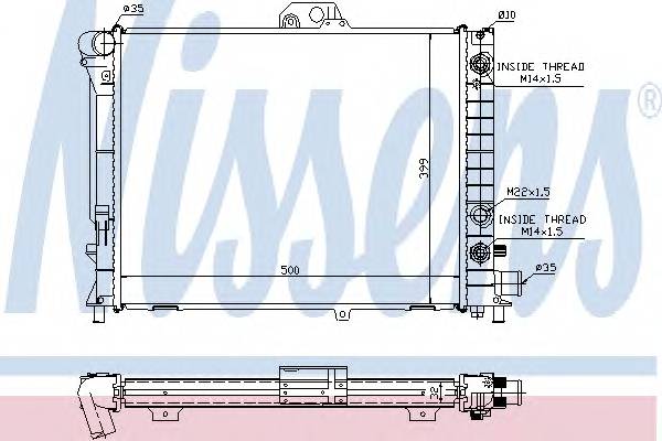 NISSENS 64033A Радиатор, охлаждение двигателя