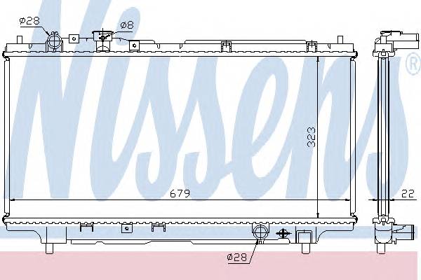 NISSENS 62383A Радиатор, охлаждение двигателя