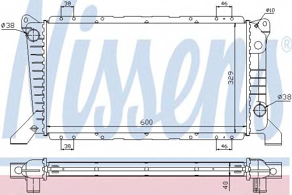 NISSENS 62241A Радиатор, охлаждение двигателя