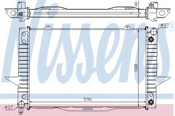 NISSENS 65540A Радиатор, охлаждение двигателя