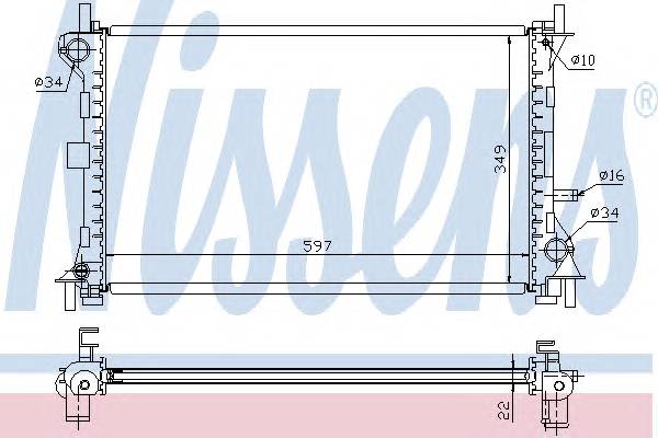 NISSENS 62075A Радиатор, охлаждение двигателя