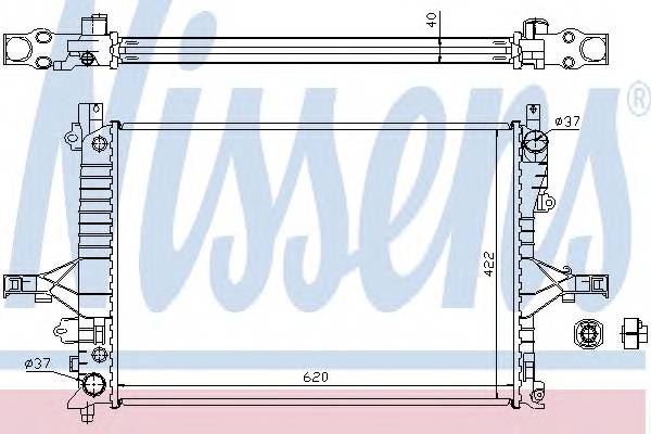 NISSENS 65553A Радиатор, охлаждение двигателя