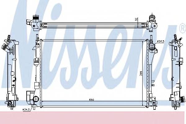 NISSENS 63022A Радиатор, охлаждение двигателя