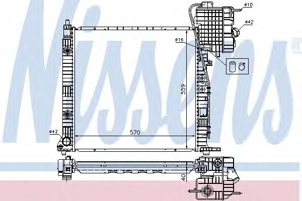 NISSENS 62561A Радиатор, охлаждение двигателя