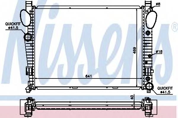 NISSENS 62547A Радиатор, охлаждение двигателя