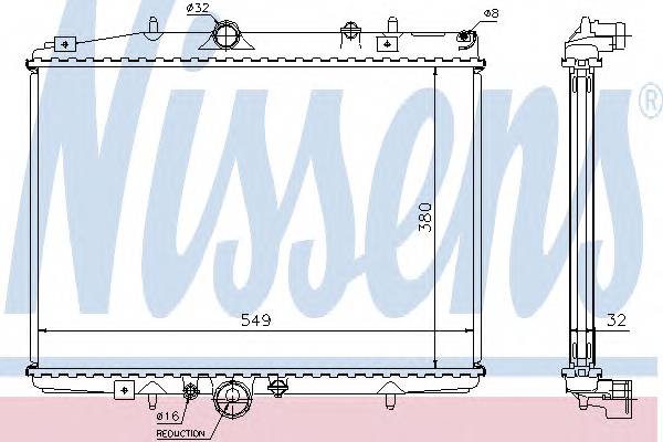 NISSENS 61292A Радиатор, охлаждение двигателя