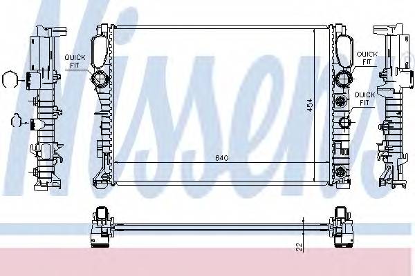 NISSENS 62792A Радиатор, охлаждение двигателя