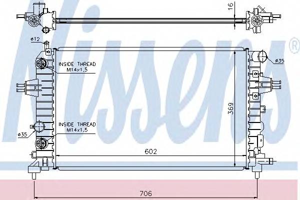 NISSENS 63027A Радиатор, охлаждение двигателя