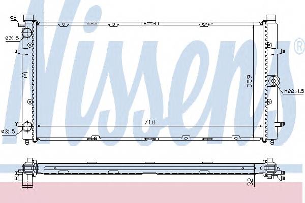 NISSENS 65273A Радиатор, охлаждение двигателя