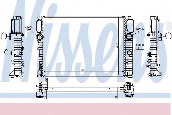 NISSENS 62797A Радиатор, охлаждение двигателя