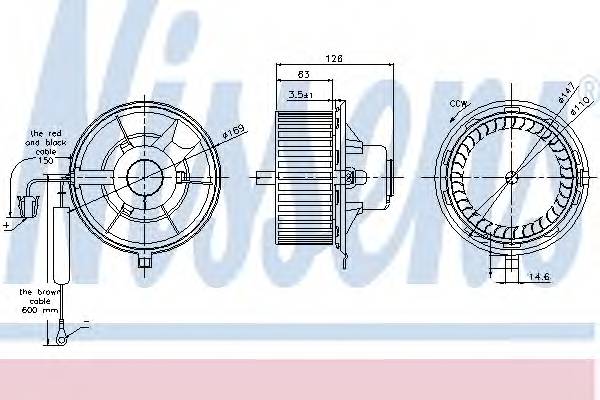 NISSENS 87031 DMUCHAWA IBIZA/POLO 96-