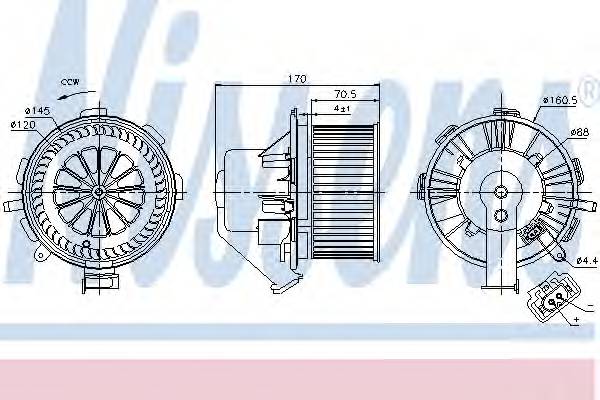 NISSENS 87105 DMUCHAWA SPRINTER W906