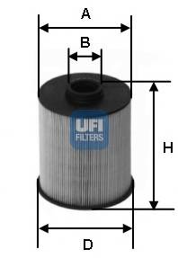 UFI 26.006.00 Паливний фільтр