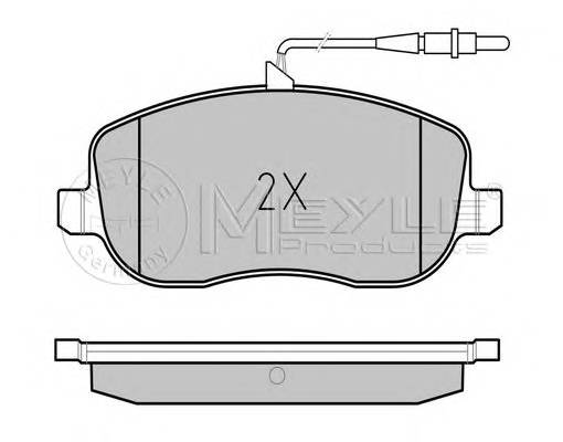 MEYLE 025 202 6119/W Комплект тормозных колодок,