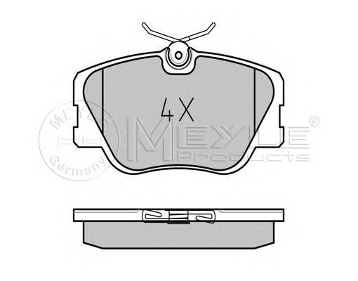 MEYLE 025 209 4119 Комплект гальмівних колодок,