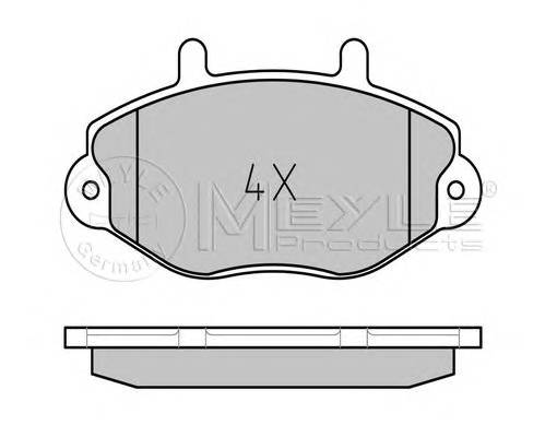 MEYLE 025 214 6918 Комплект гальмівних колодок,