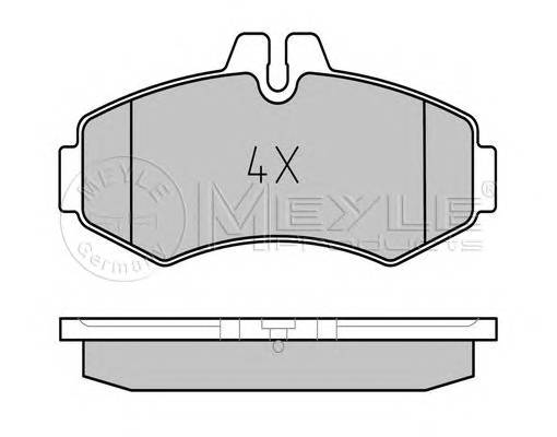 MEYLE 025 230 2220 Комплект тормозных колодок,