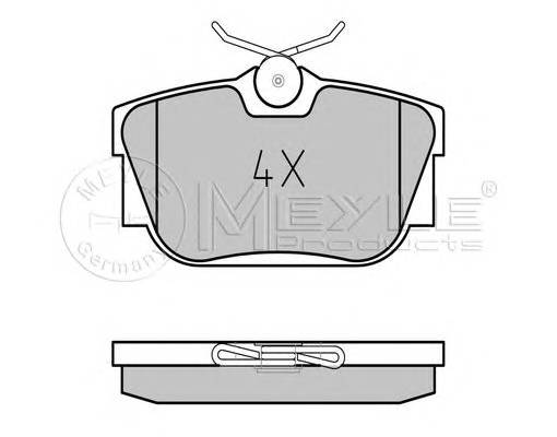 MEYLE 025 232 2417 Комплект тормозных колодок,