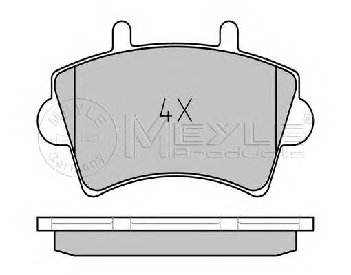 MEYLE 025 236 1318/PD Комплект тормозных колодок,