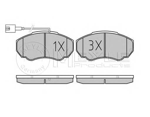 MEYLE 025 239 1719/PD Комплект гальмівних колодок,