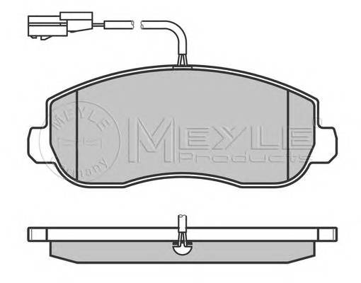 MEYLE 025 251 4718/W Комплект гальмівних колодок,