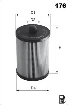 MECAFILTER ELG5362 Топливный фильтр