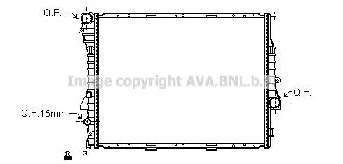 AVA QUALITY COOLING BWA2275 Радиатор, охлаждение двигателя