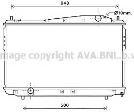 AVA QUALITY COOLING DW2136 Радиатор, охлаждение двигателя